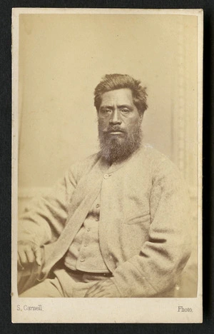Carnell, Samuel 1832-1920 : Portrait of Rapata Wahawaha, soldier, farmer, politician d 1897