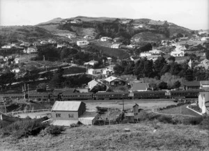 Part 1 of a 2 part panorama of Ngaio, Wellington