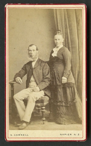 Carnell, Samuel 1832-1920 : Portrait of unidentified couple