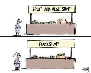 Fruit and vege shop. Tuck shop. 12 June, 2007