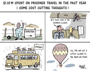 $1.13m spent on prisoner travel in the past year - (some cost-cutting thoughts) 13 April, 2007