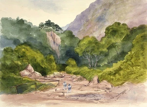 [Fox, William] 1812-1893 :Otira Gorge. Lower end of zig zag. [1872?]