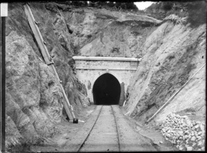 Railway tunnel on the Wairarapa line, Rimutaka area, Wellington Region