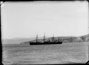Unidentified ship on Wellington Harbour