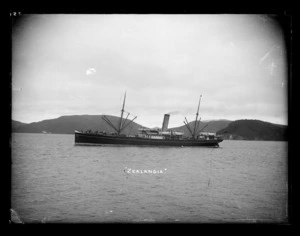 SS Zealandia in Port Chalmers harbour.