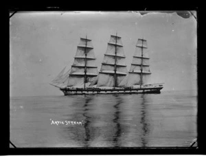 Sailing ship Arctic Stream in the North Atlantic