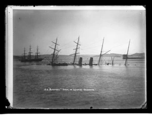 SS Austral sinking in Sydney Harbour, November 1882.