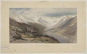 [Gully, John] 1819-1888 :The Ashburton Glacier, main source of the river Ashburton (4823 feet) [1862]