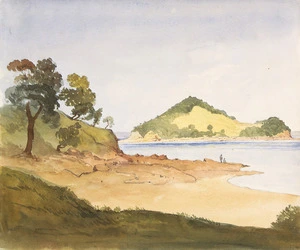 [Fox, William] 1812-1893 :[Russell from Paihia. ca 1850. Panorama, part 1]