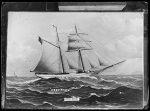 Photograph of a painting depicting the sailing ship "Jessie Niccol".