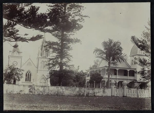 Dufty & Styles (Firm) :Photograph of the Royal Chapel and Palace at Nuku'alofa, Tonga