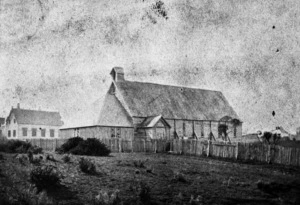 The original St Paul's Church on the Government Reserve