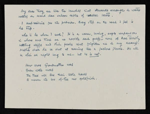 Transcriptions of excerpts from journals of Katherine Mansfield