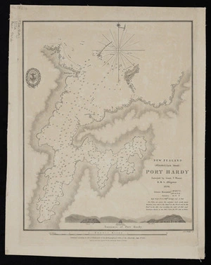 Port Hardy, New Zealand (D'Urville I., Cook Strait) / surveyed by Lieut. T. Woore, H.M.S. Alligator, 1834.