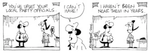 Fletcher, David, 1952- :'You've upset your local party officials.' 'I can't have...I haven't been near them in years. Dominion Post, 13 January 2004.