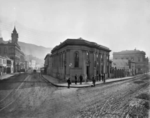 Bank of New Zealand, on the corner of Lambton Quay and Featherston Street, Wellington