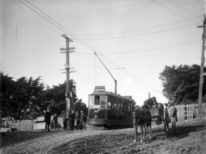 Opening of the Wadestown electric tramway at Lennel Road