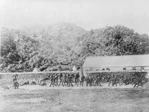 Troops at Pukearuhe Redoubt