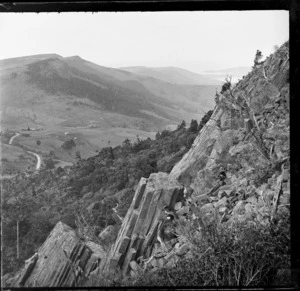 Mount Cargill, Dunedin, featuring the 'Organ Pipes'; a formation of columnar jointed basalt