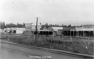 Row of businesses at Rangataua, Ruapehu district