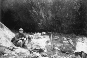 Harper, Arthur Paul, 1865-1955 :Arthur Paul Harper, at the bivouac up Craigs Creek