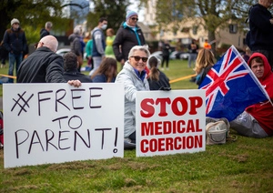 Digital photographs showing the COVID-19 anti-mandate protests in Christchurch in 2021