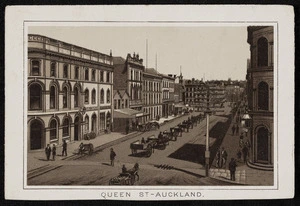 Glaser, Louis, fl 1890s-1900s :Queen Street - Auckland. [ca 1880s]