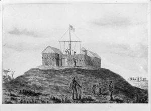 Bates, Henry Stratton, b. 1836 :The Mata-rikoriko Stockade [1861]. [Wellington, 1922]