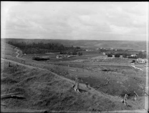 Farmlands and houses, Waituna, Waimate District