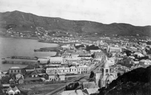 Bragge, James 1833-1908 :View of Te Aro, Wellington