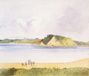 [Fox, William] 1812-1893 :[Russell from Paihia. ca 1850. Panorama, part 4]
