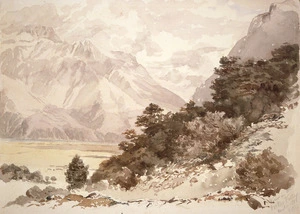 Barraud, Charles Decimus 1822-1897 :View in the Hooker Valley. March 1884