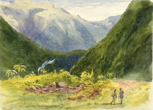 [Fox, William] 1812-1893 :Otira Gorge from zig zag. [1872?]