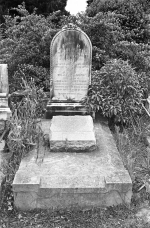 The Dixon family grave, plot 12.L, Sydney Street Cemetery.