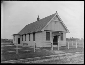 Suburban church, location unidentified, possibly Christchurch area