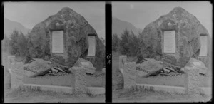 Memorial to Robert Falcon Scott in the Queenstown Gardens, Queenstown