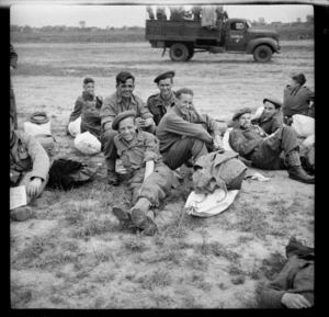 NZEF and RNZAF former prisoners of war awaiting transport home - Photograph taken by Lee Hill