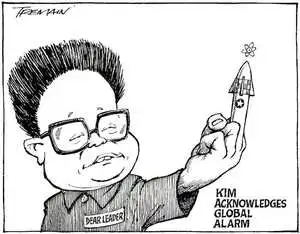 Kim acknowledges global alarm. 10 October, 2006.