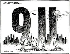 Tremain, Garrick, 1941- :Anniversary... 911. Otago Daily Times, 11 September 2004.