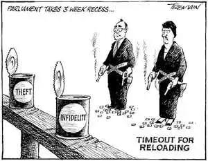 Parliament takes three week recess... Timeout for reloading. 18 September, 200