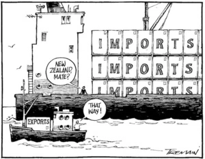 Imports, imports, imports. Exports. 27 February, 2006.