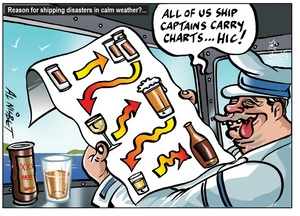 Nisbet, Alistair, 1958- :'All of us ship captains carry charts... hic!' 17 January 2012