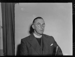 Portrait of the Reverend A Reid Harper, Hospital Chaplain at Wellington Public Hospital