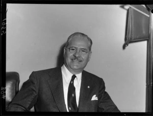Portrait of Mr Hendrickson, United States of America's Ambassador Designate, Wellington, New Zealand
