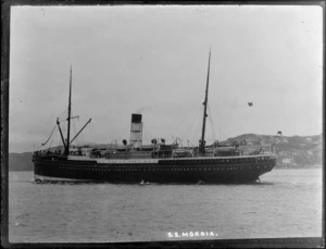 Steam ship Mokoia, [Lambton Harbour, Wellington?]