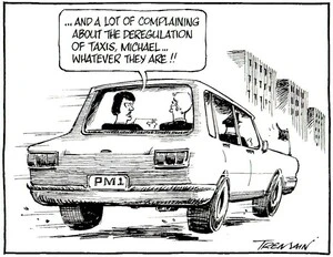 Tremain, Garrick, 1941- :... And a lot of complaining abou the deregulation of taxis, Michael... whatever they are!! Otago Daily times, 20 September 2004.