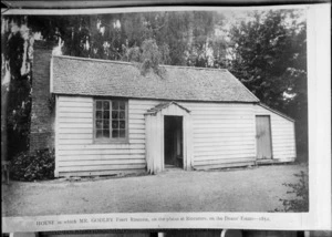 House in which [John Robert?] Godley first resided, built in 1852 on the Deans' estate, Riccarton, Christchurch