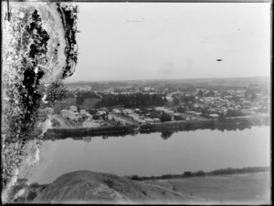 A view of Whanganui township and river