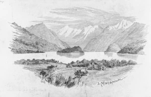 Sturtevant, George Neville, 1858-1937 :L[ake] Manapouri. [ca. 1894]