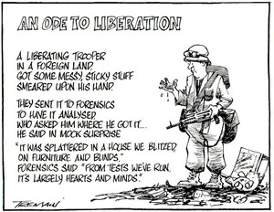 Tremain, Garrick, 1941- : An Ode to Liberation. Otago Daily Times, [ca 11 November 2004].